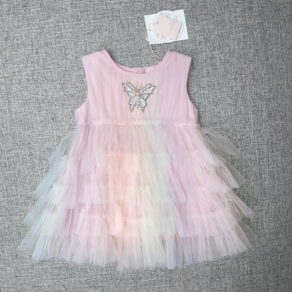 Tutu Du Monde 12-18m Bebe Musical Butterfly Tulle Dress NWT